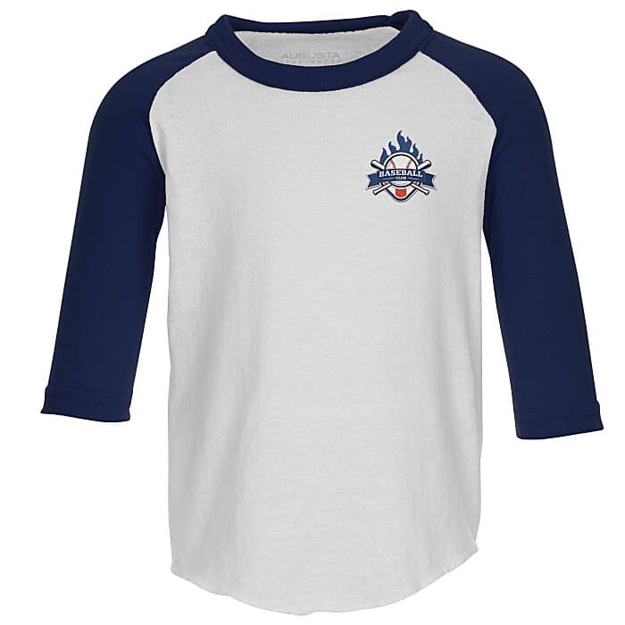 Augusta 3/4 Sleeve Baseball Jersey - Toddler - Embroidered