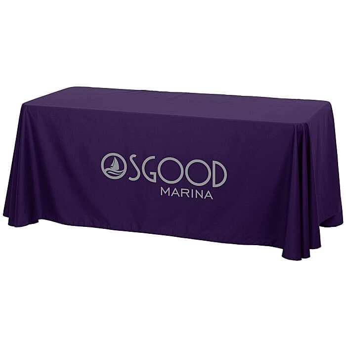 Hemmed Closed-Back Poly/Cotton Table Throw - 6'