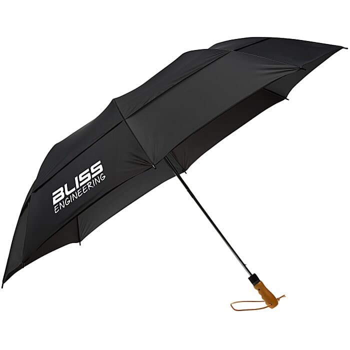 Shed Rain Windjammer Wood Handle Umbrella - 58-inch Arc