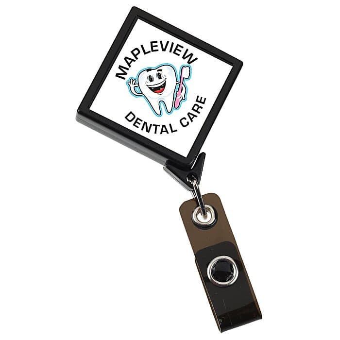 Jumbo Retractable Badge Holder - 40 inches - Diamond - Label