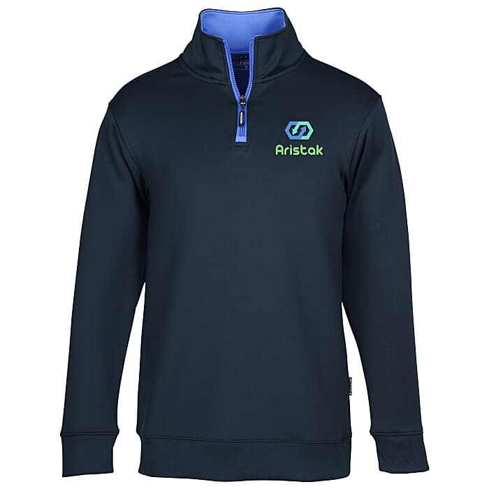 Contrast Zipper Performance 1/4-Zip Pullover
