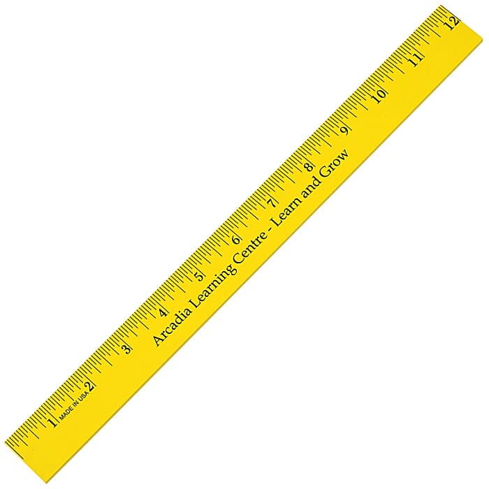 12-inch Enamel Wood Ruler