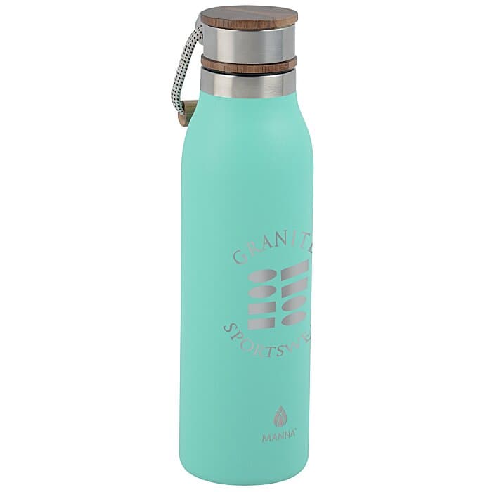 Manna Ascend Vacuum Bottle with Wood Lid - 18 oz
