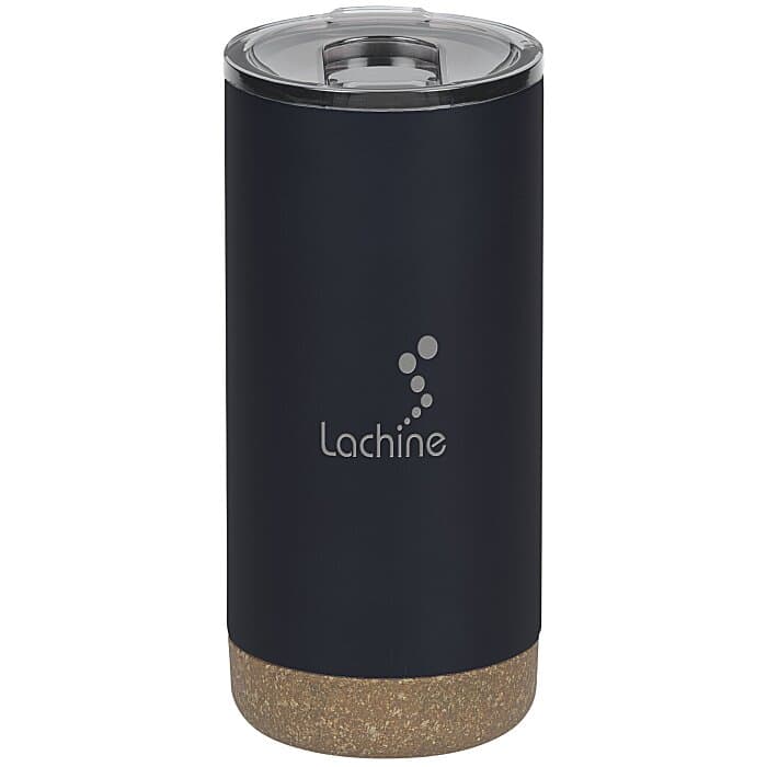 Wellington Vacuum Tumbler with Cork Bottom - 16 oz - Laser Engraved