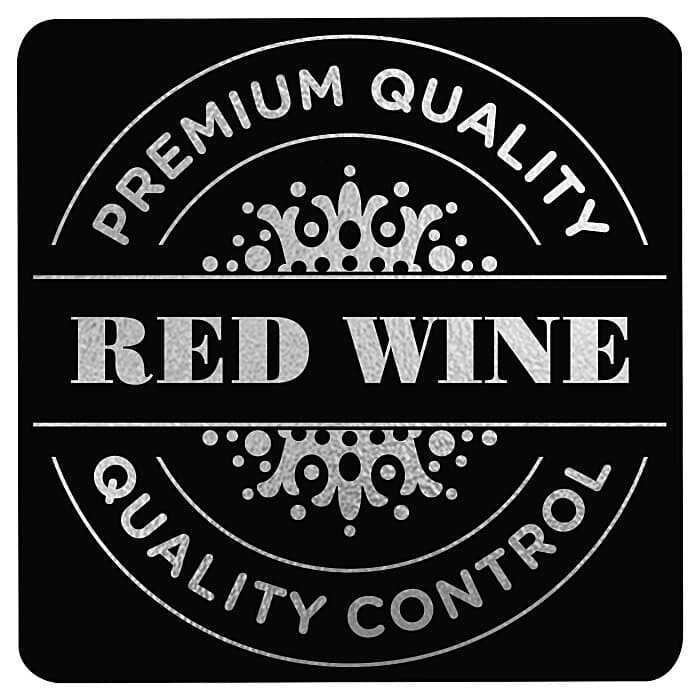 Gloss Black Embossed Seal by the Roll - Square - 2 inches x 2 inches