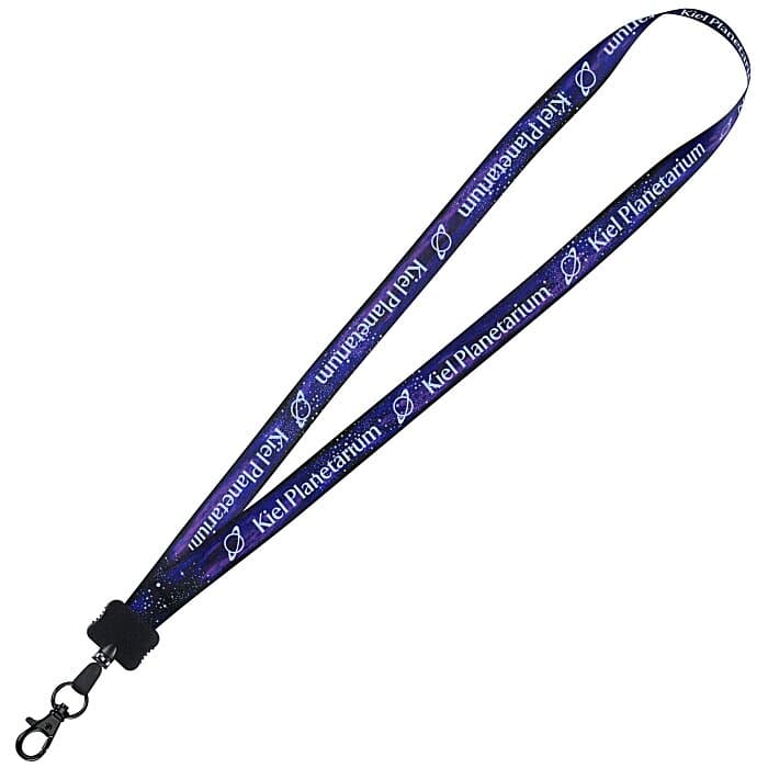 Dye-Sub Lanyard - 3/4 inches - 32 inches - Metal Lobster Claw - Galaxy
