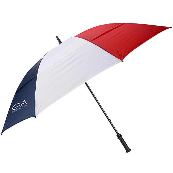Shed Rain Windjammer Vented Golf Umbrella - Red / White / Blue - 62-inch Arc