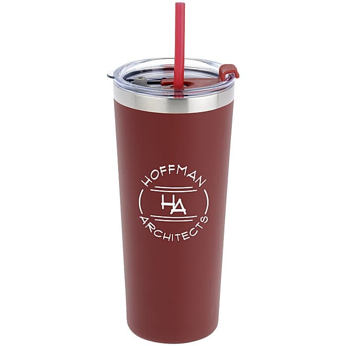 Colma Vacuum Tumbler with Straw - 22 oz - Colors