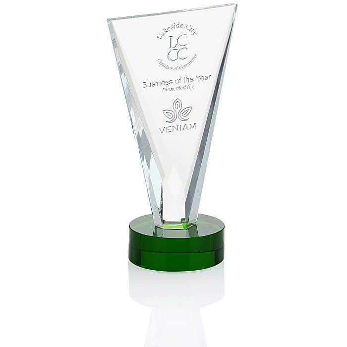 Valiant Crystal Award - 9 inches