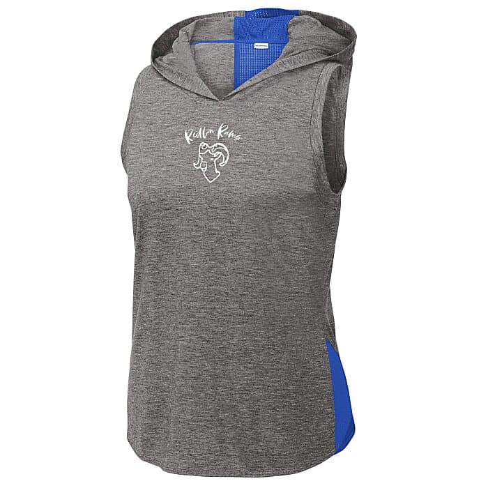 Squad Tri-Blend Wicking Hooded Tank Top - Ladies'