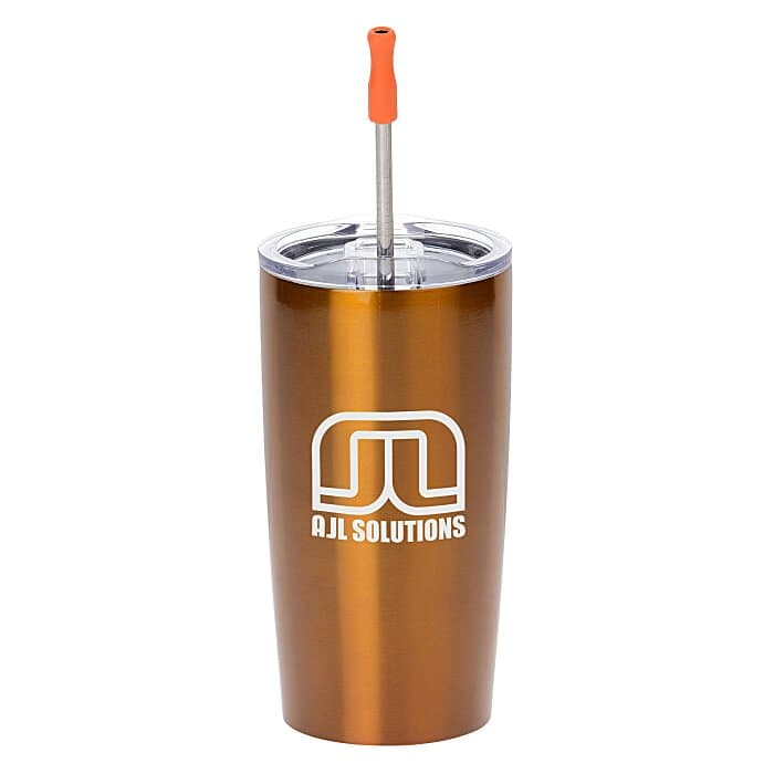 Yowie Vacuum Tumbler with Stainless Straw Set - 18 oz