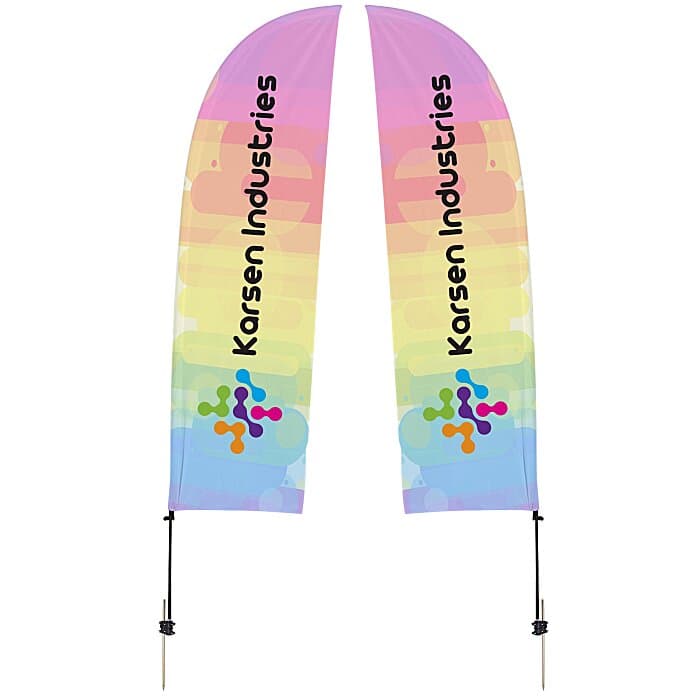 Outdoor Value Blade Sail Sign - 10 1/2 feet - Two Sided