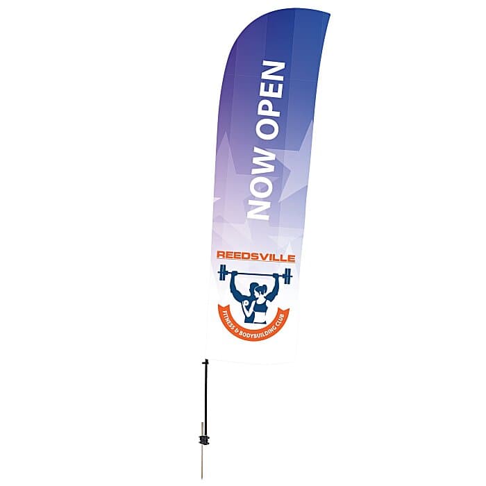Outdoor Value Blade Sail Sign - 15 feet - One Sided