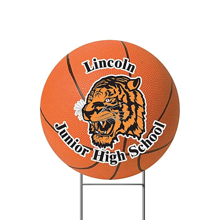 Sport Yard Sign - Basketball - 24 inches x 24 inches