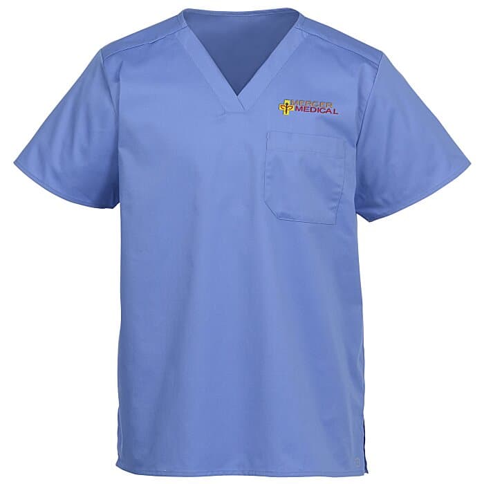 Wink Mechanical Stretch Chest Pocket V-Neck Top - Men's