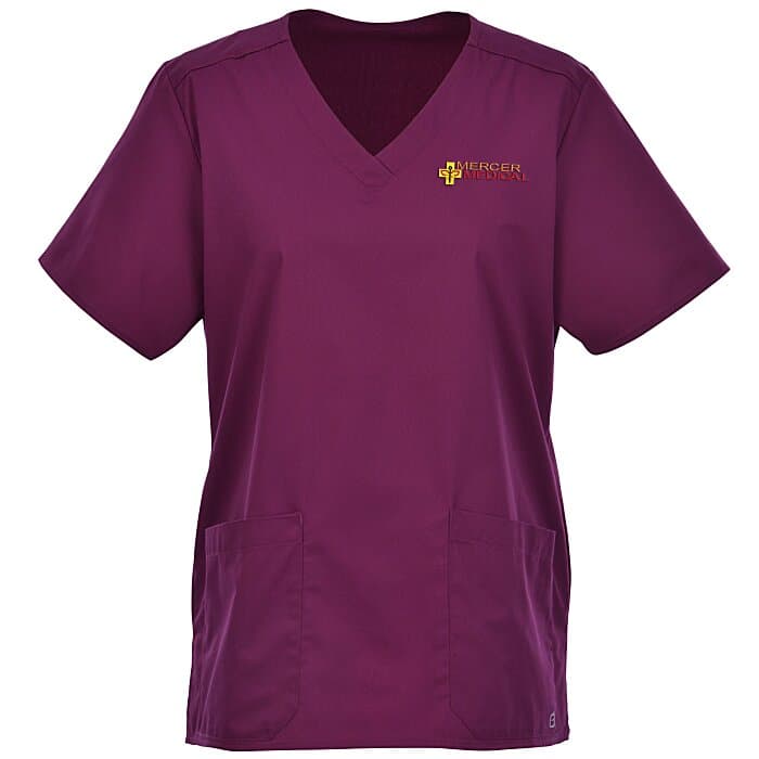 Wink Mechanical Stretch V-Neck Top - Ladies'