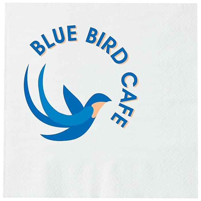 Luncheon Napkin - 3-ply - White - Full Color