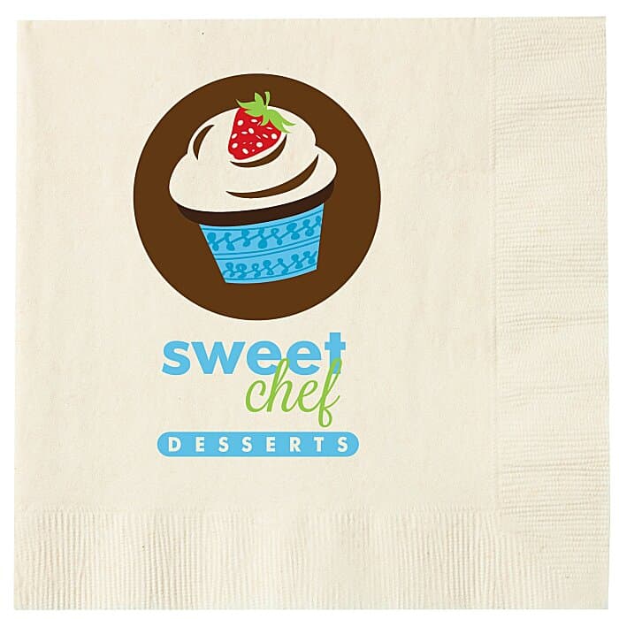 Luncheon Napkin - 3-ply - Ivory - Full Color