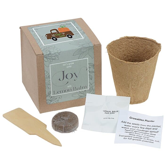 Growable Planter Gift Kit - Lemon Balm