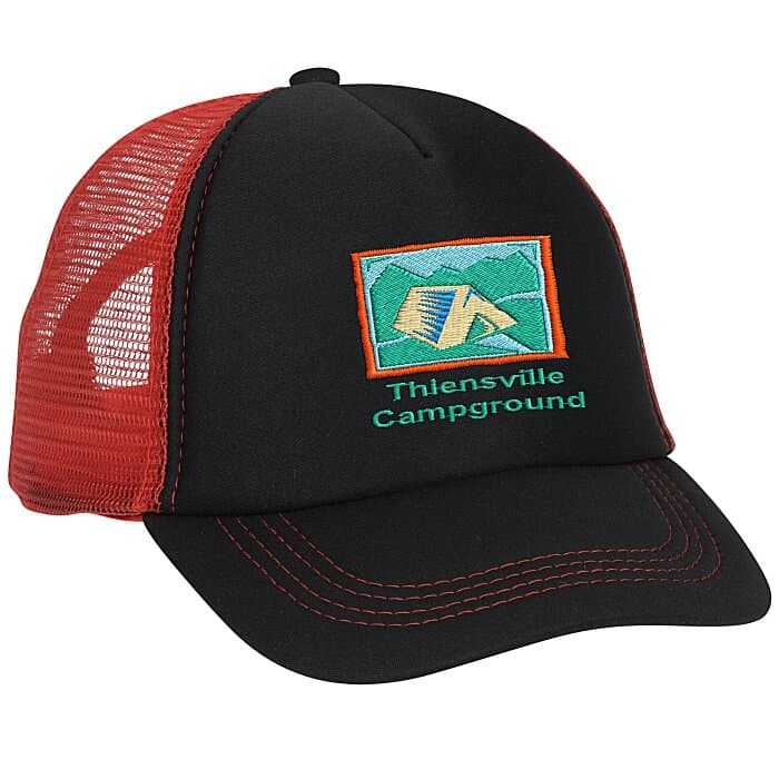 Foam Mesh Trucker Cap - Embroidered
