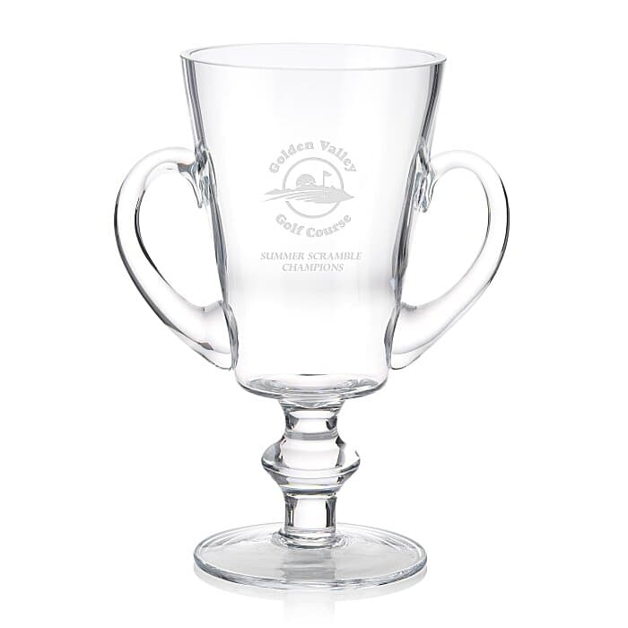 Trophy Cup Glass Award - 8 inches
