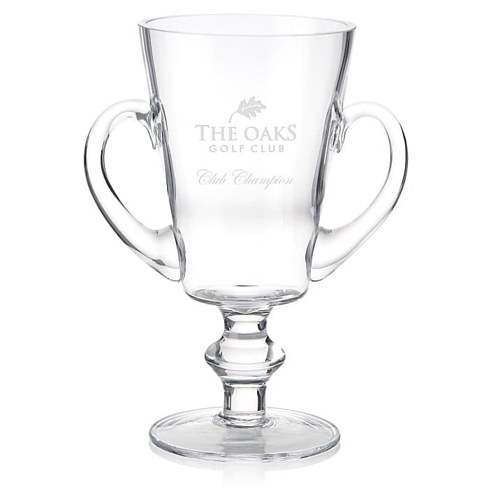 Trophy Cup Glass Award - 10 inches