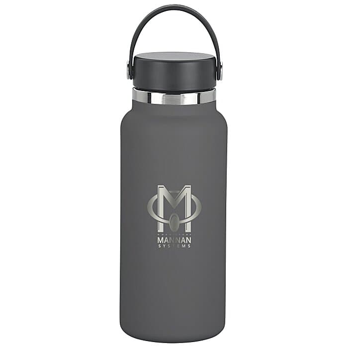 Hydro Flask Wide Mouth with Flex Cap - 32 oz - Laser Engraved