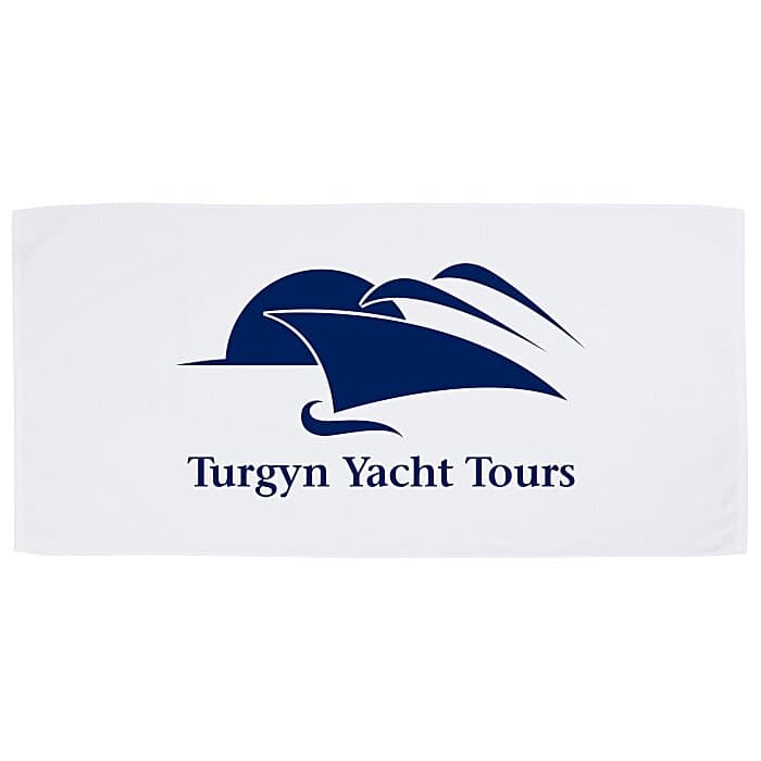 Luxury Beach Towel - White - 30 inches x 60 inches