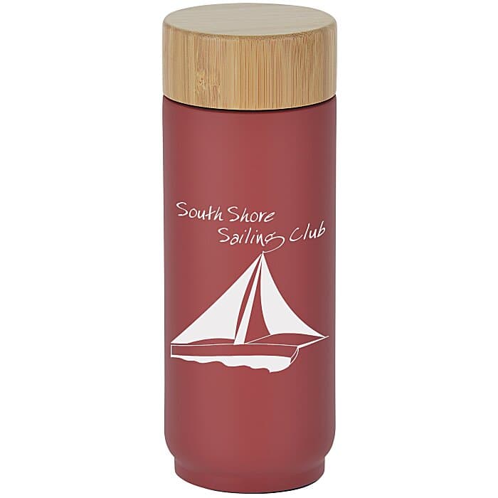 Tigard Vacuum Bottle with Bamboo Lid - 16 oz.