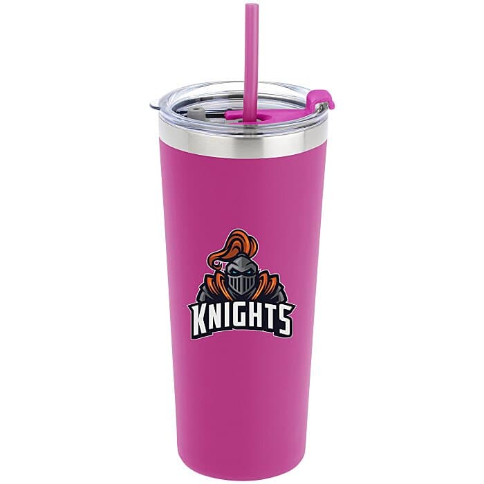 Colma Vacuum Tumbler with Straw - 22 oz - Colors - Full Color