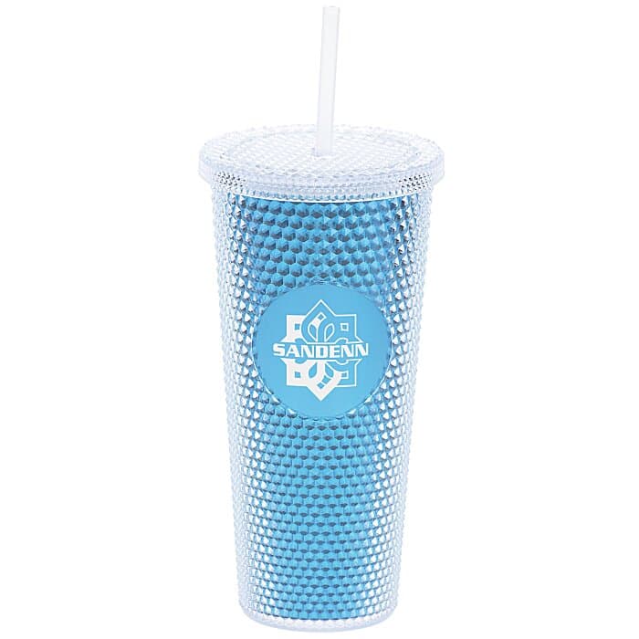 Bux Tumbler with Straw - 24 oz. - Metallic