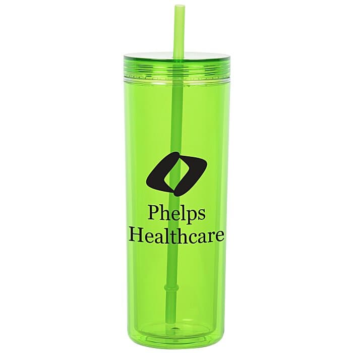 Chroma Acrylic Tumbler with Straw - 16 oz