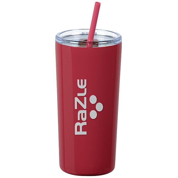 Refresh Baylos Vacuum Tumbler with Straw - 20 oz - Laser Engraved