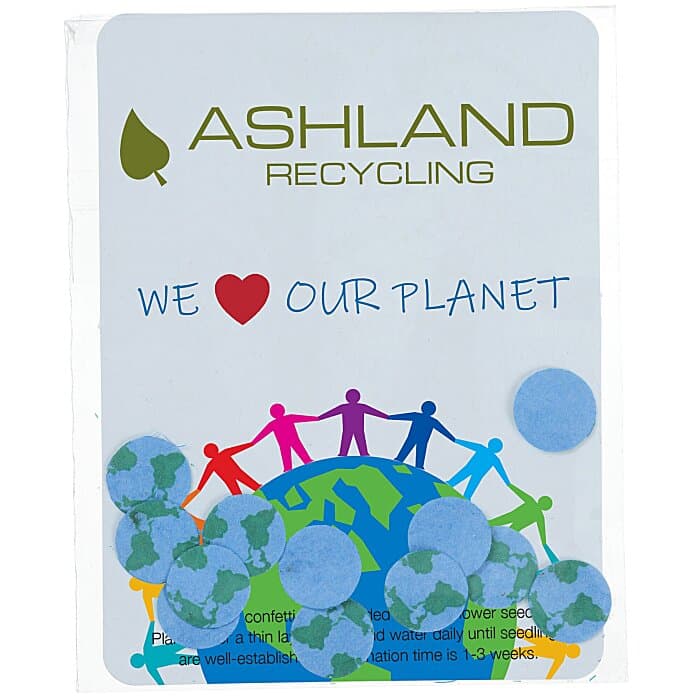 Seed Paper Confetti Pack - Globe