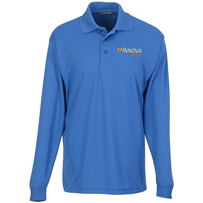 Opponent Micro Pique Long Sleeve Wicking Polo