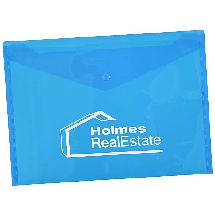 Document Envelope with Snap Closure - 9-1/4 inches x 13 inches - Translucent