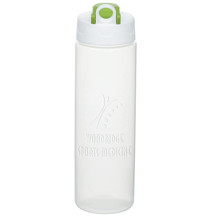 Debossed Imprint Sport Bottle with Pop Up Lid - 24 oz.