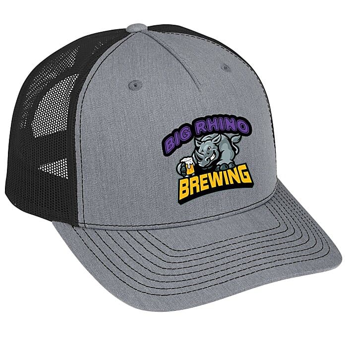 Richardson Five Panel Snapback Trucker Cap - Full Color
