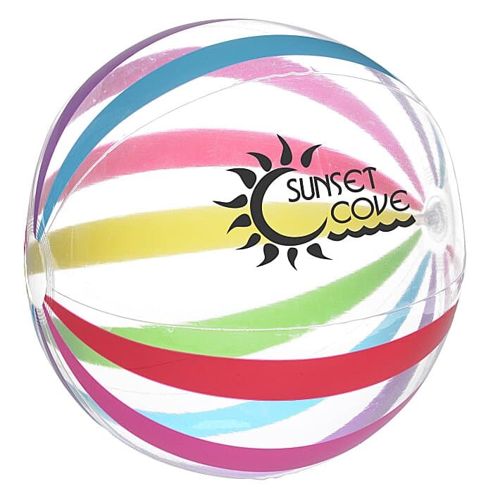 16-inch Multicolor Striped Beach Ball