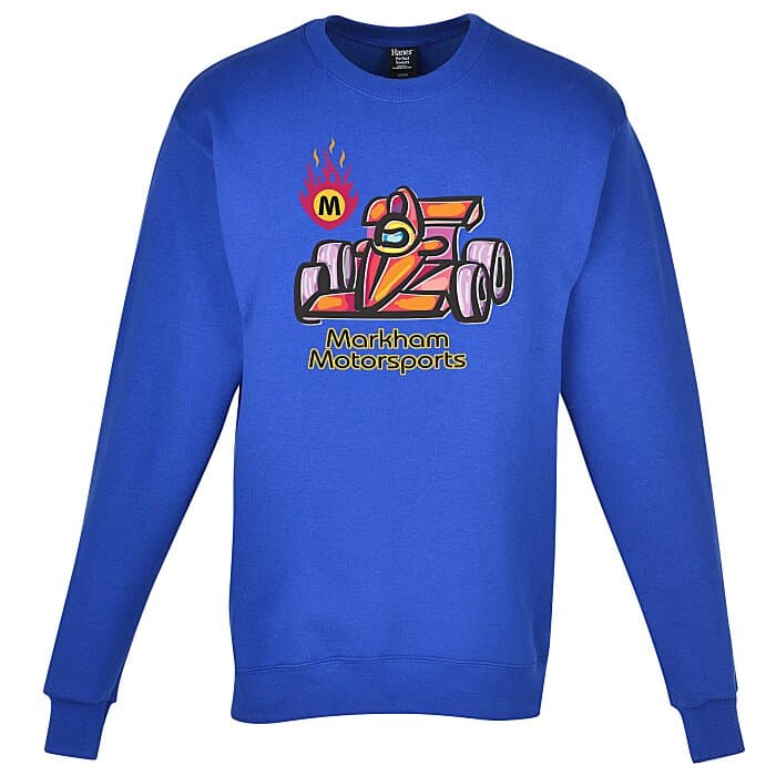 Hanes Perfect Sweats Crewneck Sweatshirt - Full Color
