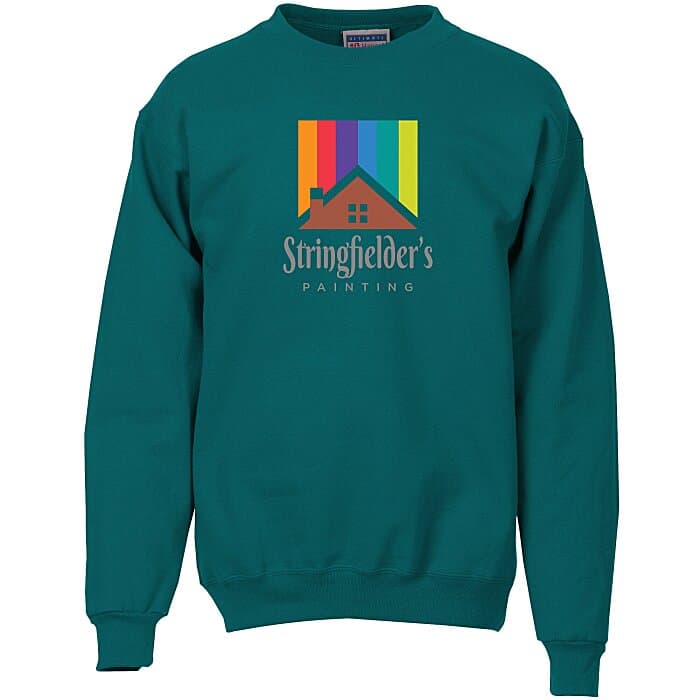 Hanes Ultimate Cotton Crew Sweatshirt - Full Color