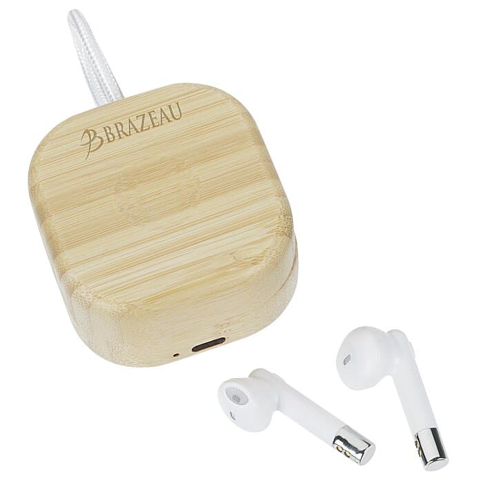 Drift Bamboo Watch Charger and Wireless Earbuds