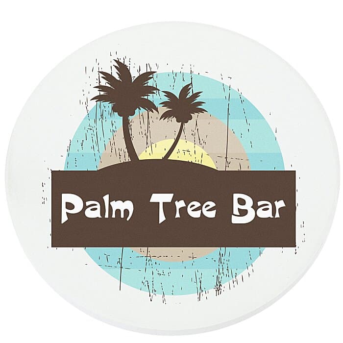 Absorbent Stone Coaster - Round