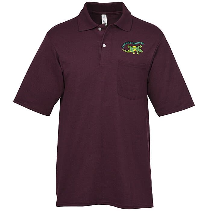 Jerzees Dri-Power Pocket Polo - Embroidered