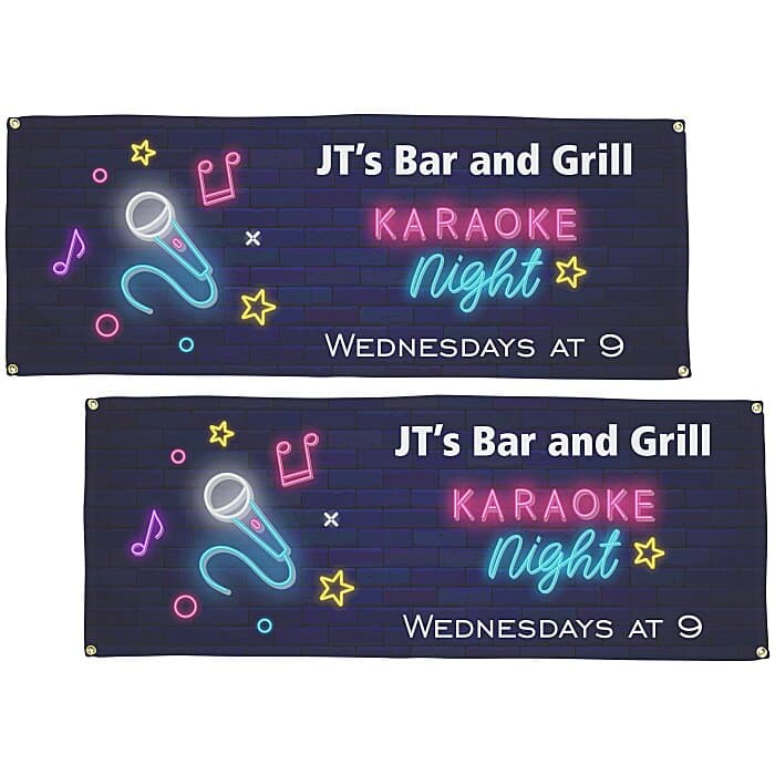 Nylon Event Banner - 2' x 5' - Two Sided