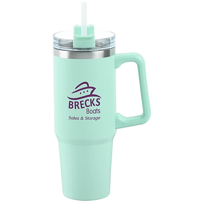 Lyon Vacuum Mug with Straw - 30 oz