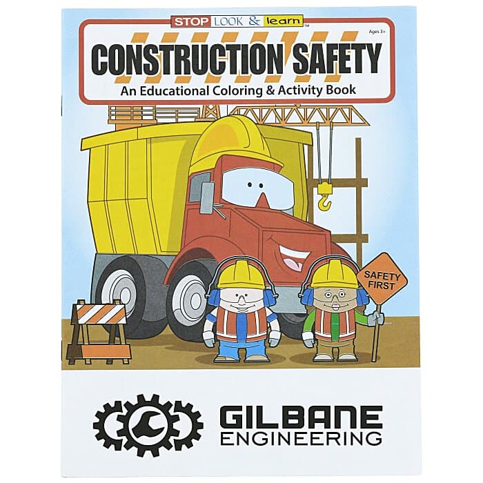 Construction Safety Coloring Book