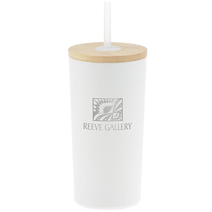 Wren Vacuum Tumbler with Straw - 17 oz. - Laser Engraved