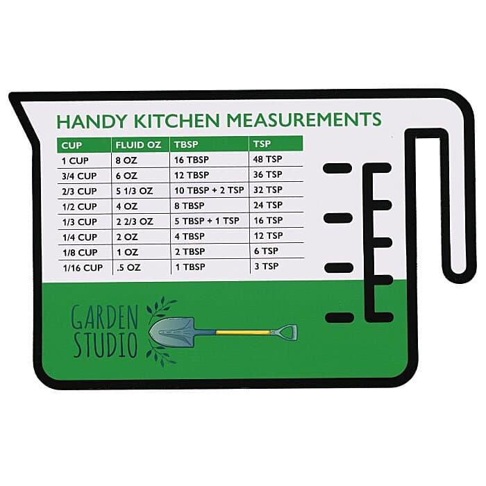 Handy Kitchen Measurements Magnet - 30 mil
