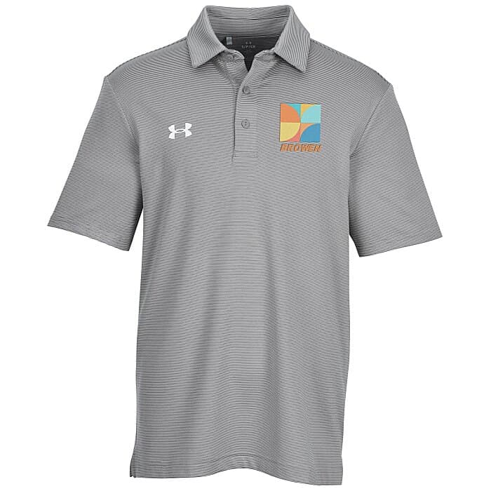 Under Armour Destin Drive Striped Performance Polo - Embroidered